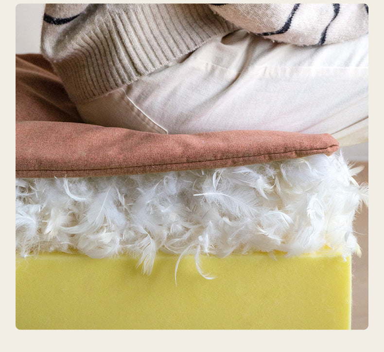 Fabric Cream Style Cat Scratching Cloth Sofa.