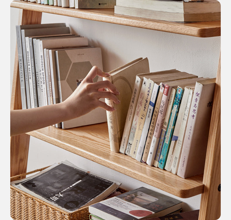 Oak, Beech Solid Wood Bookshelf Racks