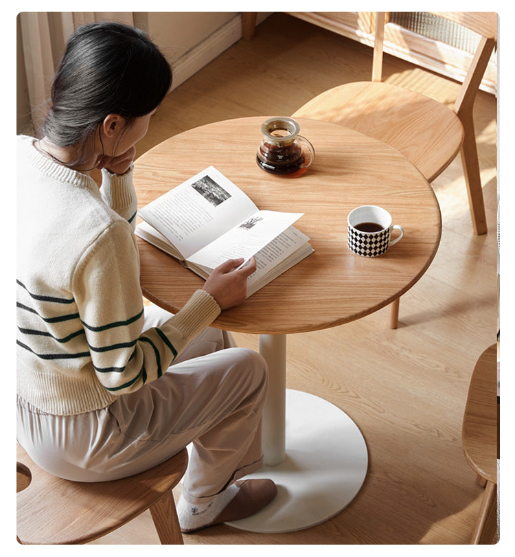 Oak Solid Wood Lifting Side Table