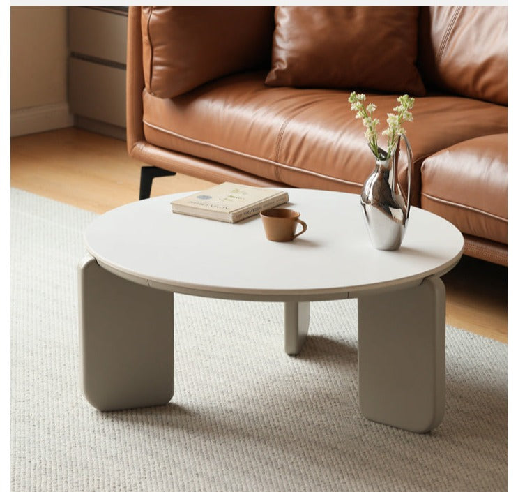 Poplar Solid Wood Rock Plate Combination Coffee Table.