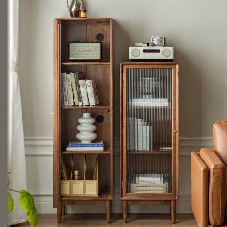Black Walnut, South American Walnut Solid Wood Side Cabinet