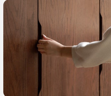 Oak Solid Wood Modern Wardrobe.