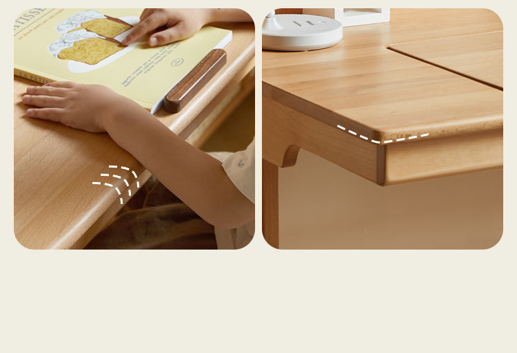 Beech Solid Wood Children's Study Table.