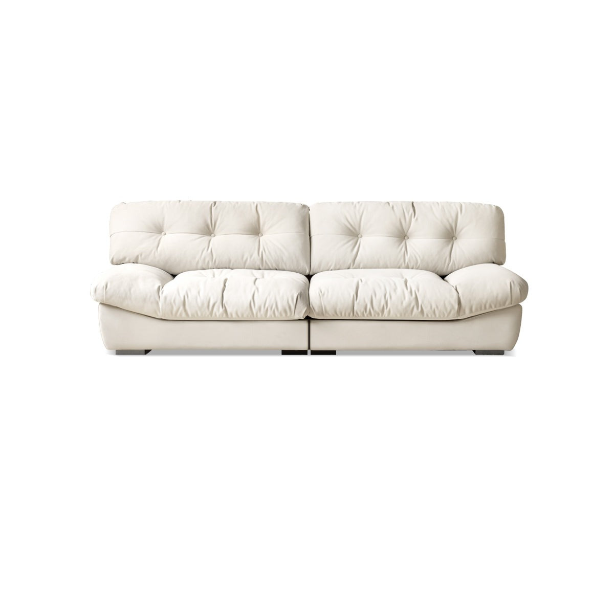 Fabric Italian Style Cloud Sofa With Russian Birch Wood Frame