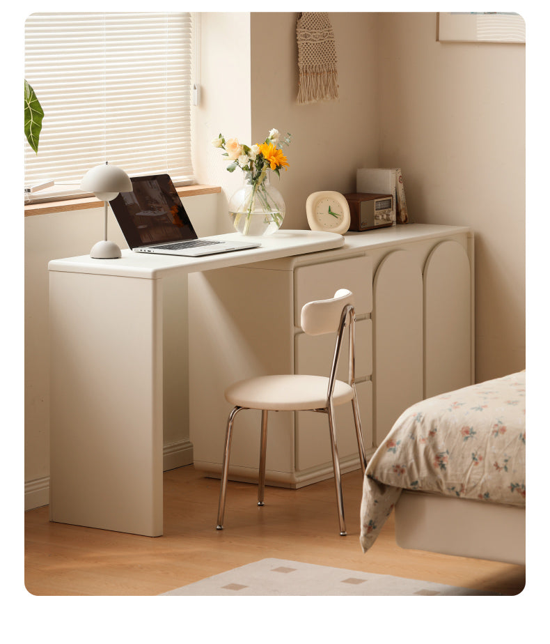 Poplar, Solid Rubberwood French Cream Style Dressing Table.