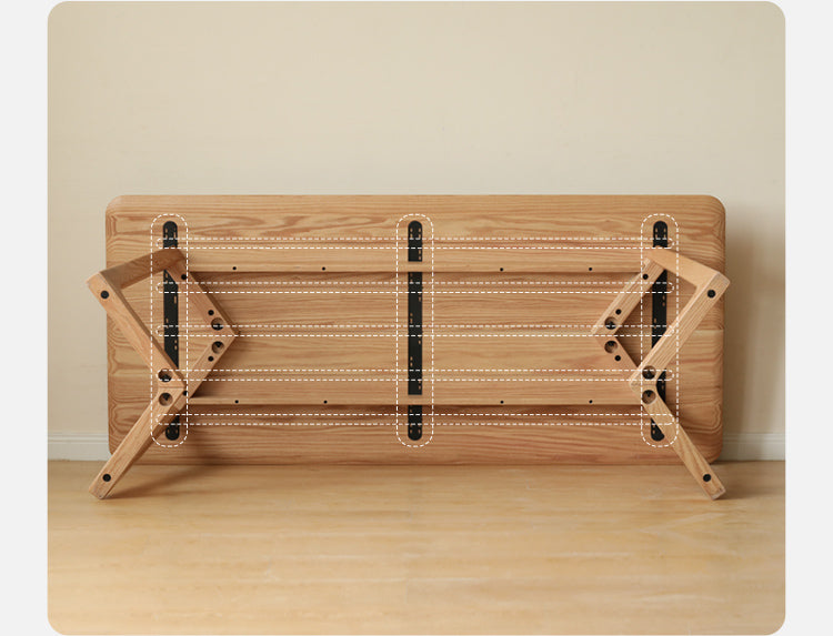 Oak, Ash Solid Wood Large Office Desk