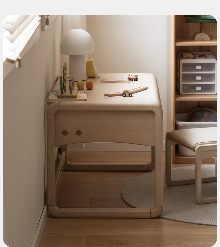 Birch solid wood Children's Handmade Table Writing Desk