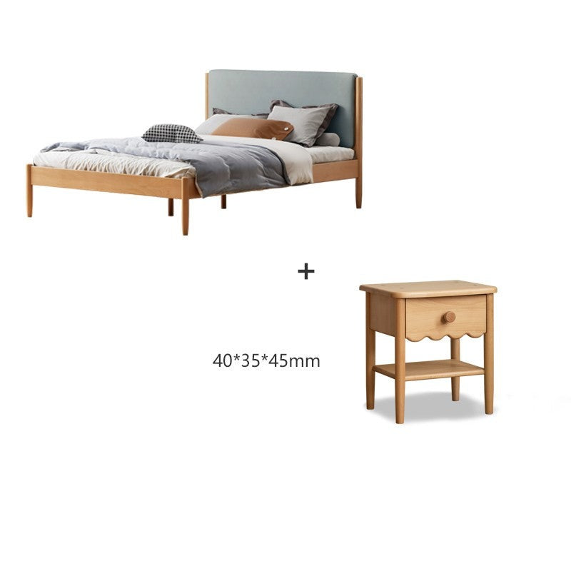 Beech solid wood Bed simple boys and girls<