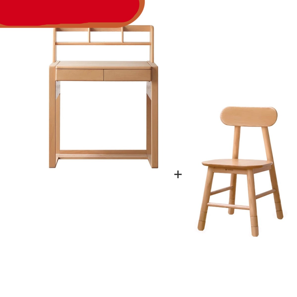 Desk can be lifted and adjusted Beech solid wood