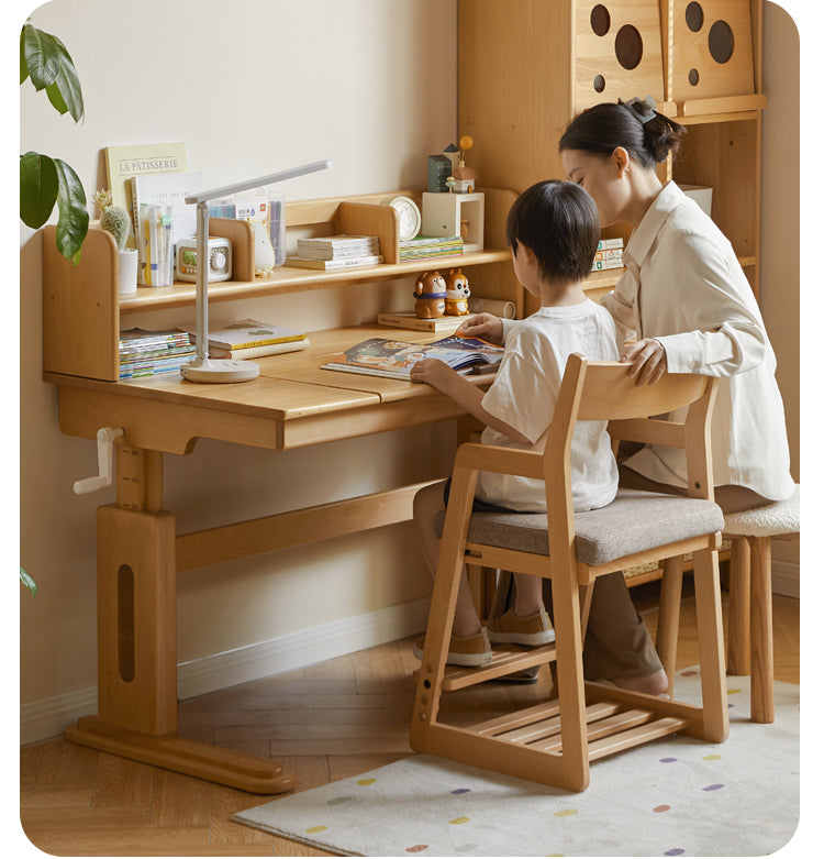 Beech Solid Wood Children's Study Table.