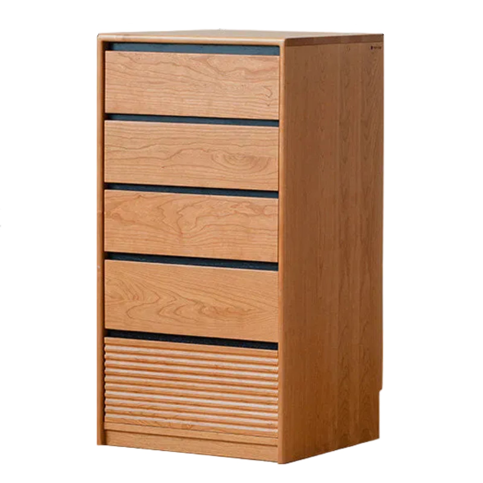 Cherry, Ash Solid Wood Medieval Style Drawer Cabinet.