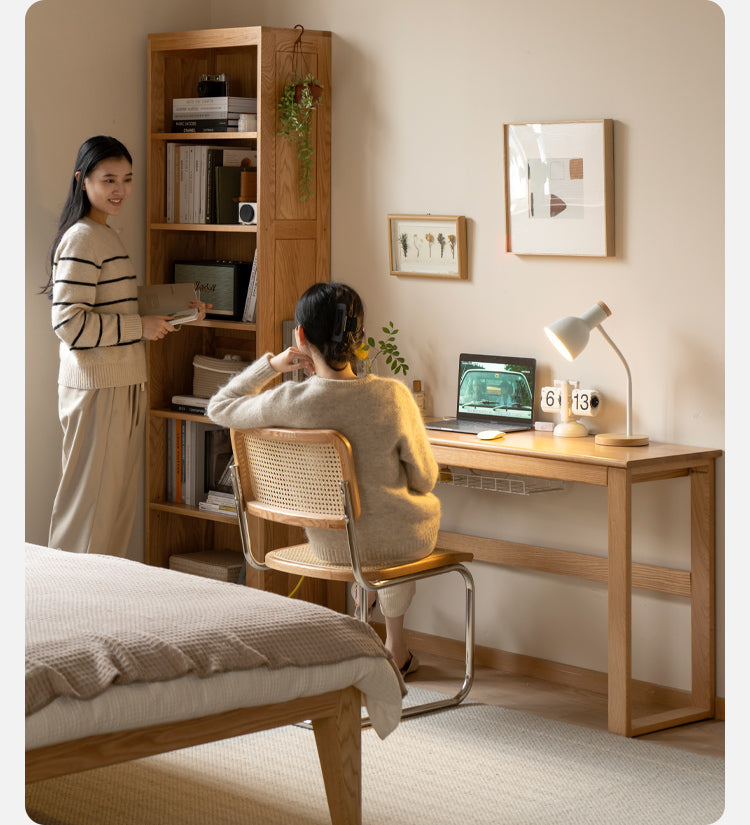 Oak, Poplar, Beech Solid Wood Long Narrow Desk