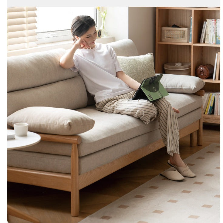 Oak Solid Wood Bed Sleepers Sofa