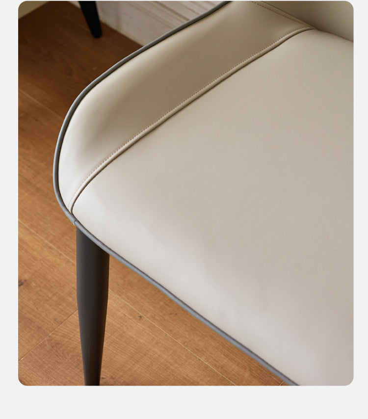 Iron Art Dining Chair Light Luxury Soft Bag 2 pcs set