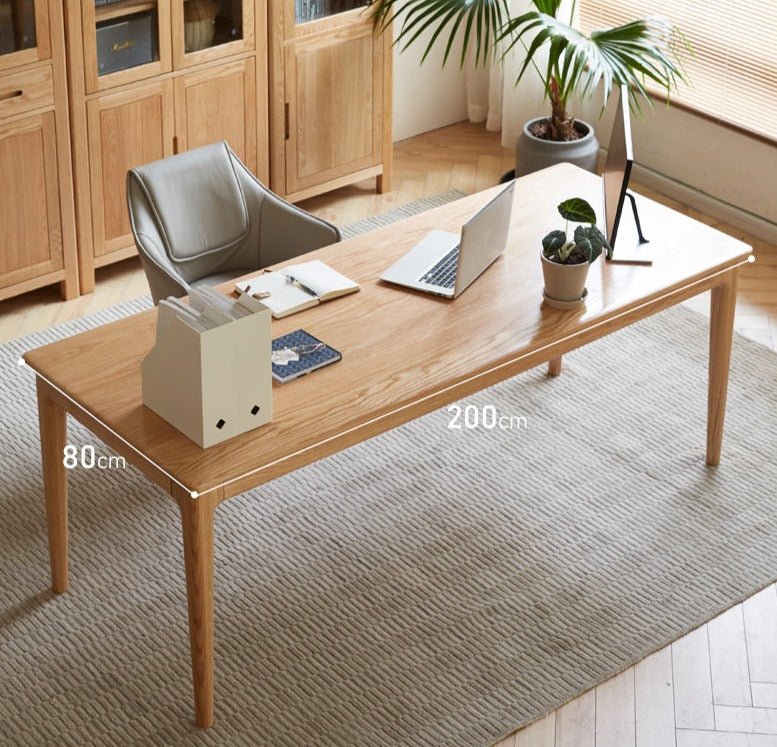 Long dinner table Oak solid wood"+