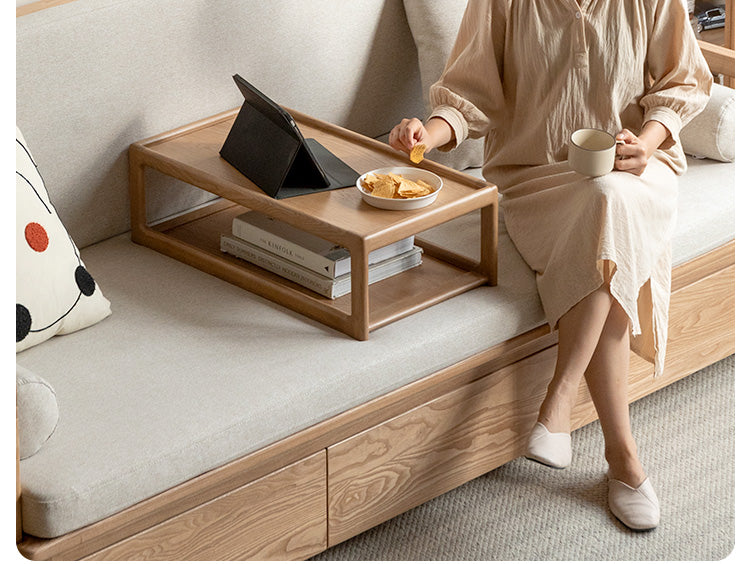 Oak, Ash Solid Wood Bay Window Table