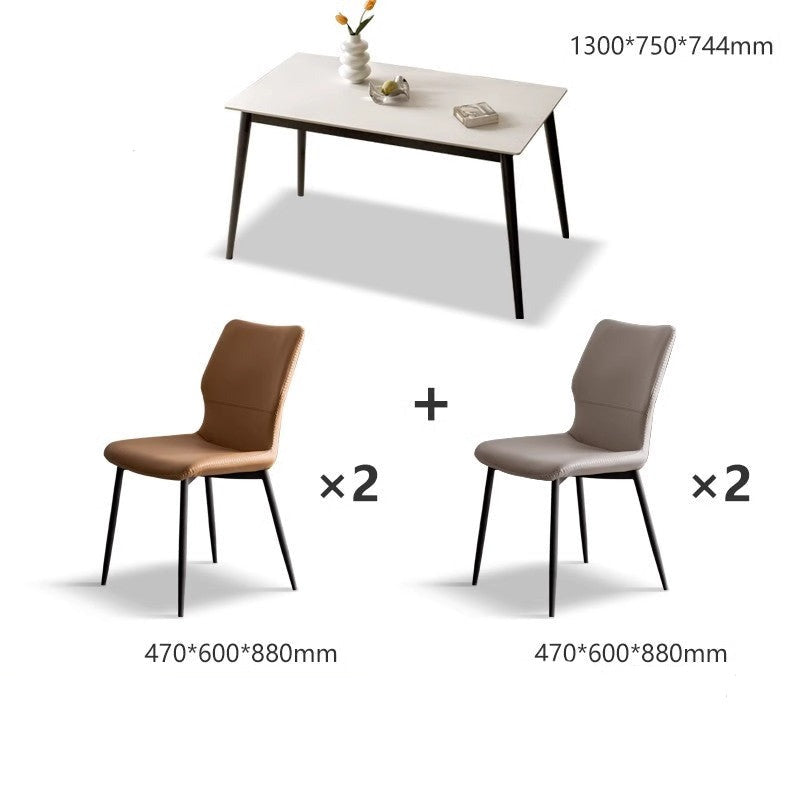Oak Solid Wood Rock Plate Dining Table"