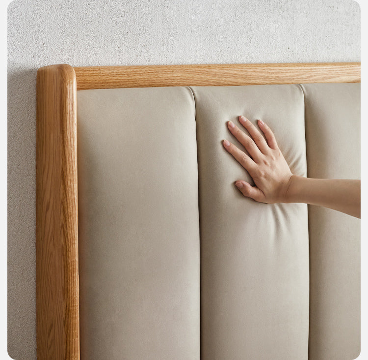 Oak, Ash Solid Wood Technology Cloth Harp Bed