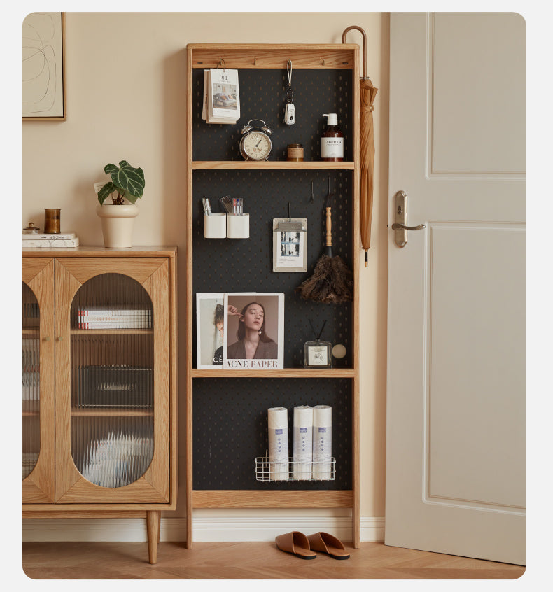 Oak Solid Wood Ultra-thin DIY Bookcase