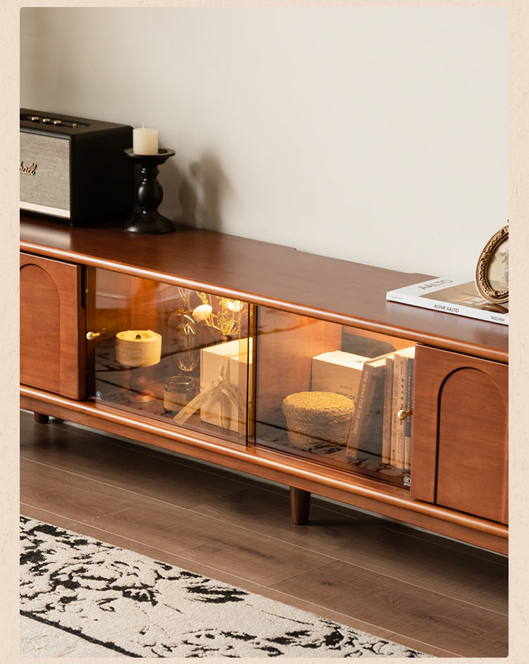 Poplar Solid Wood Antique Style TV Cabinet.