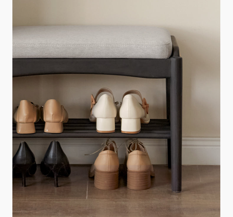 Oak Solid Wood Shoe Changing Bench