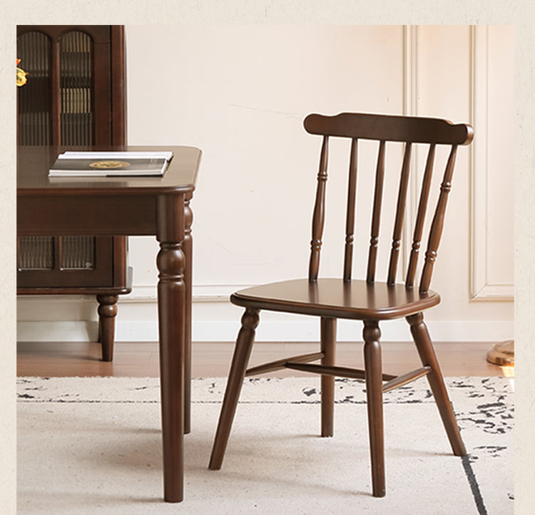 Set 4 pcs Beech, Black Walnut Solid Wood Dining Chair