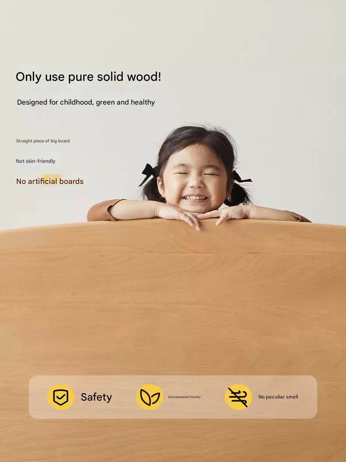Beech solid wood Multi-functional high bed<