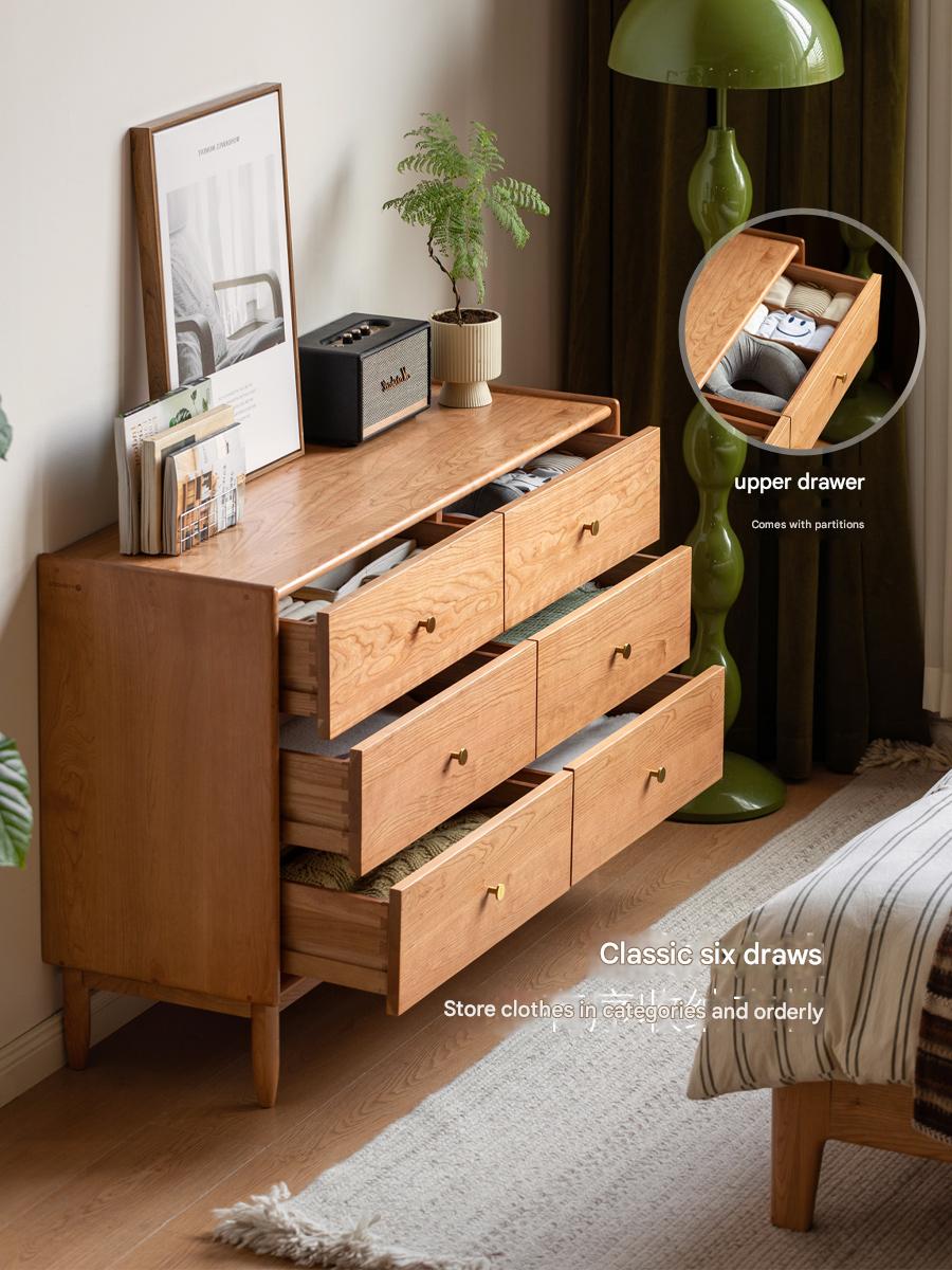 Cherry Solid Wood Chest Of Drawers