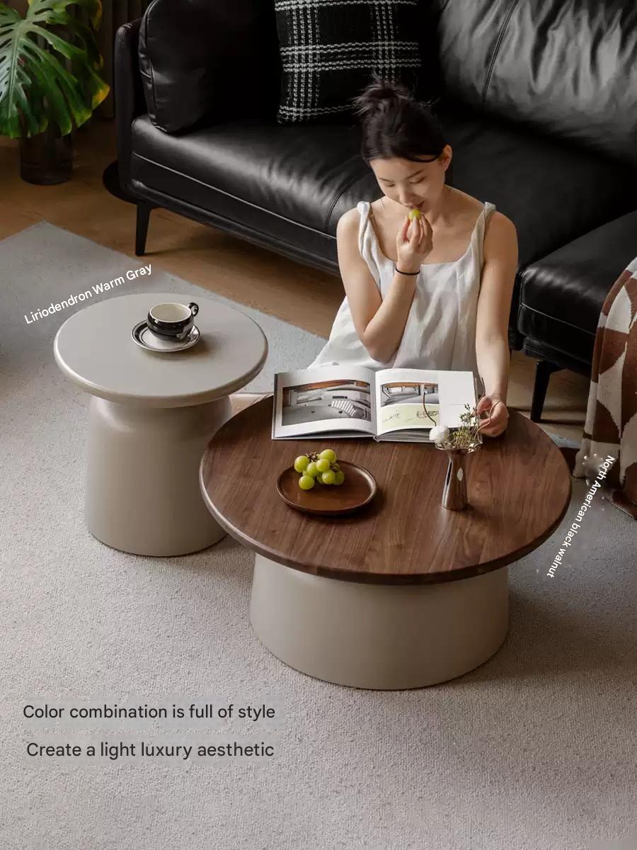 Black Walnut, Solid RubberWood, Poplar Solid Wood Coffee Table.