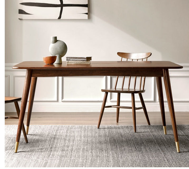 Black Walnut Solid Wood Light Luxori Dining Table