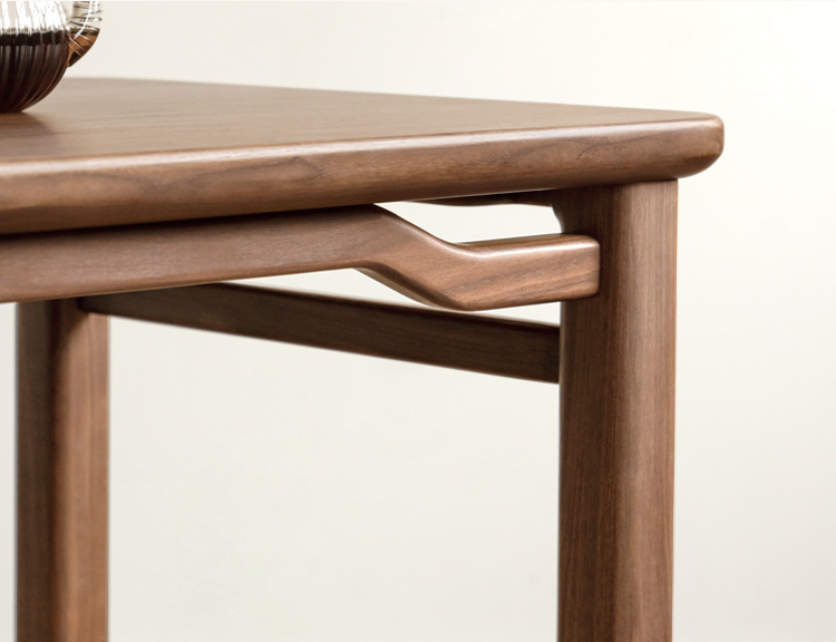 Black Walnut, Ash Solid Wood Style Tea Table.