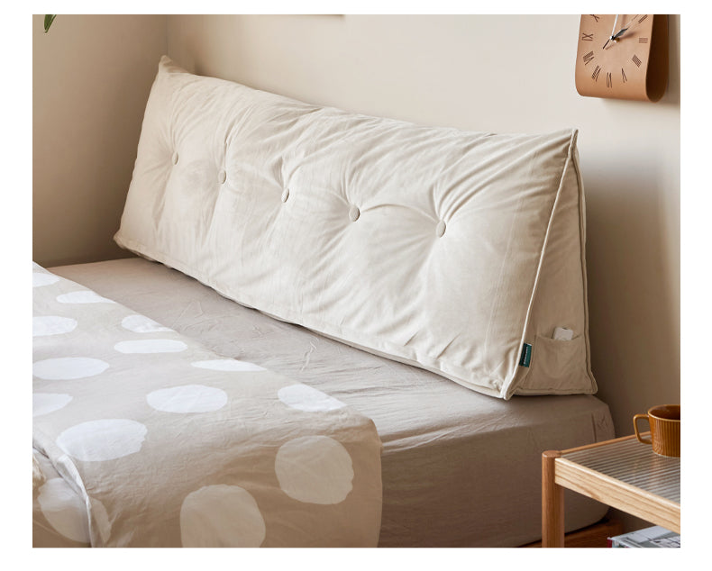 Oak Solid Wood platform bed, headboard-free bed Night Light Suspended Bed