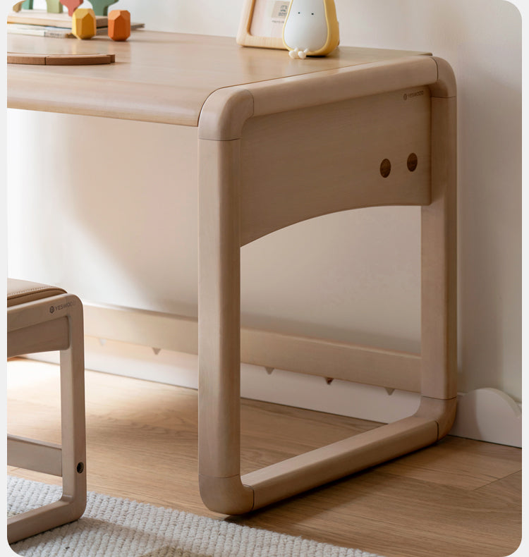 Birch solid wood Children's Handmade Table Writing Desk