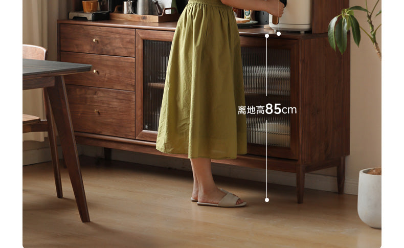 Black Walnut , South American Walnut, Catalpa Solid Wood Sideboard, Buffet Cabinet