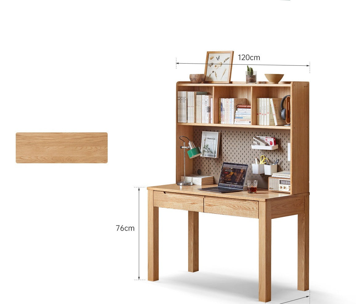 Oak, Beech Solid Wood Office Desk