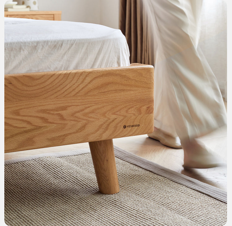 Oak, Ash Solid Wood Technology Cloth Harp Bed