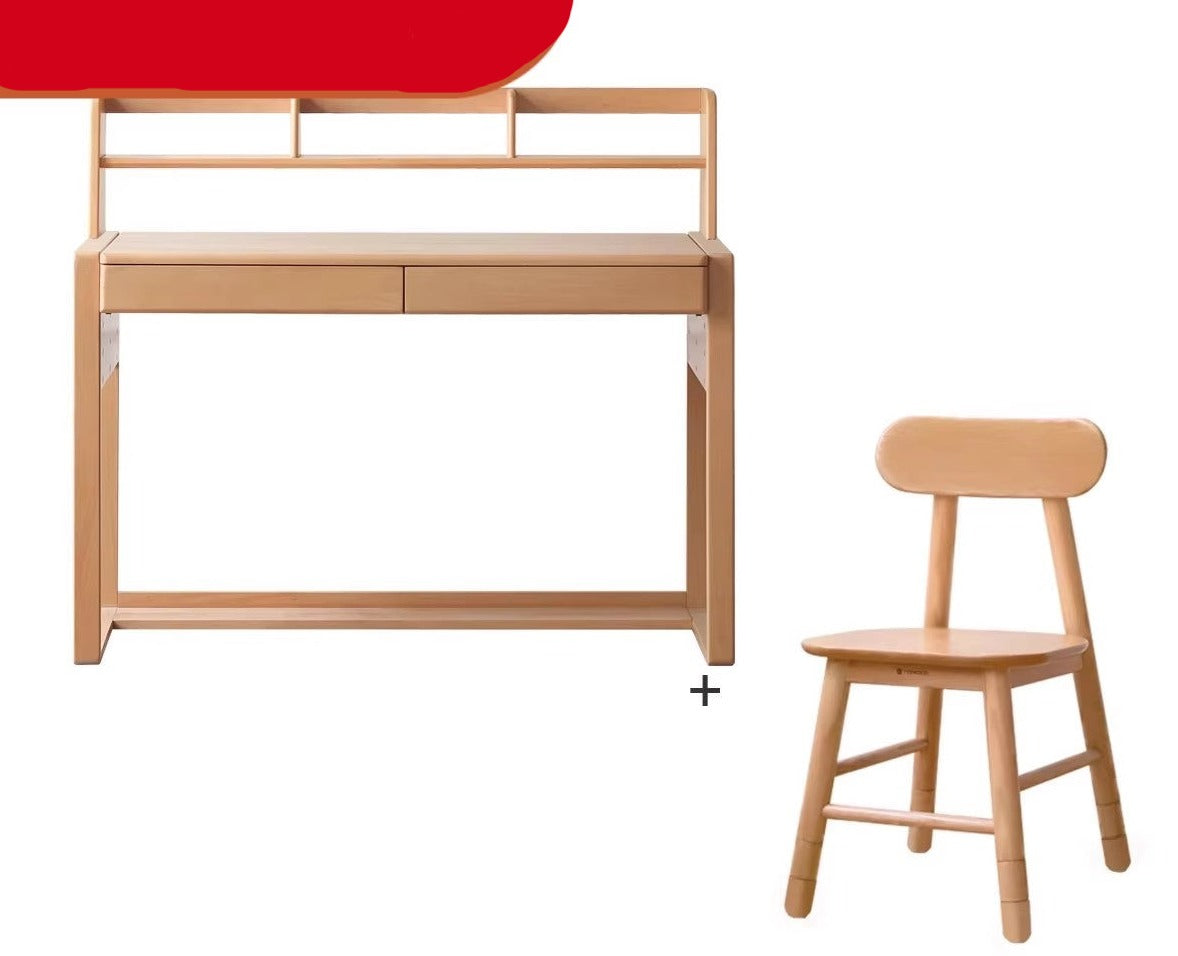 Desk can be lifted and adjusted Beech solid wood