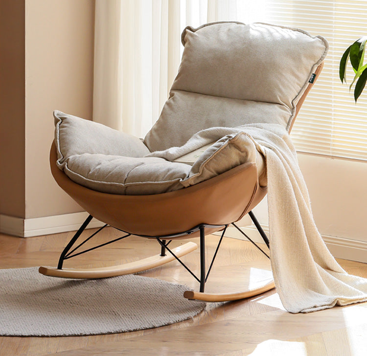 Mid Century Modern Rocking Armchair)