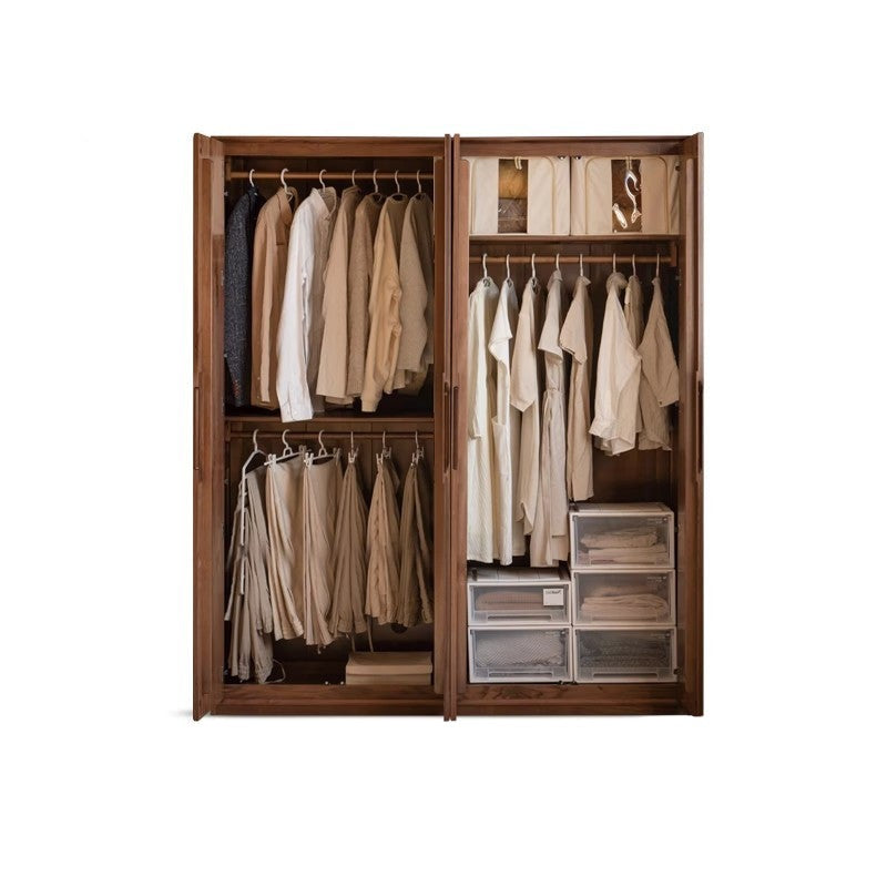 Black Walnut Solid Wood Large Wardrobe.