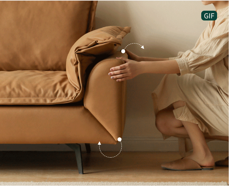 Technology Cloth folding Down Sofa,