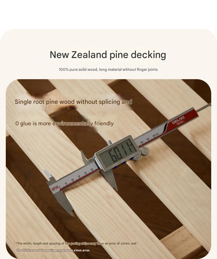 Oak Solid Wood Multi-functional Toddler Bed