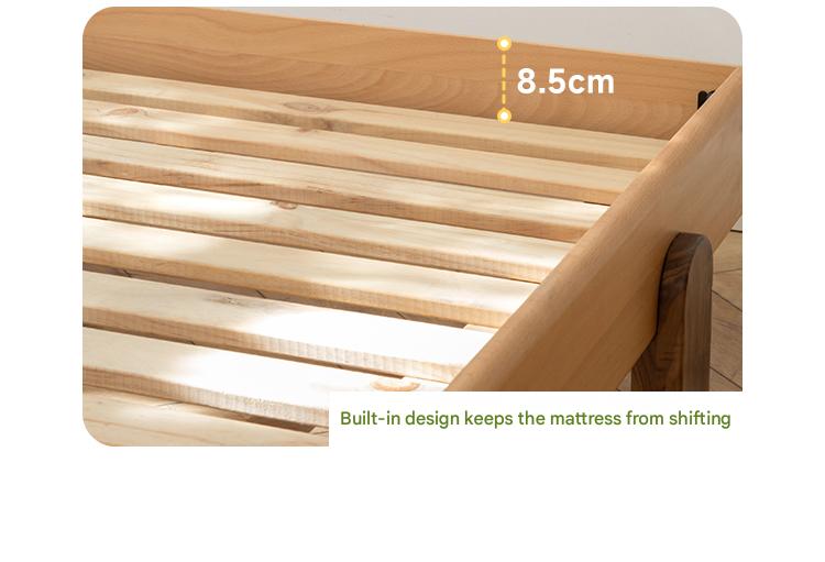 Oak solid wood children's bed<