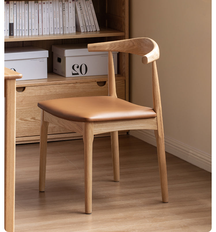 set 4 pcs Ash, Oak Solid Wood-Horn Chair