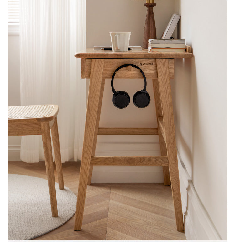 Oak Solid Wood Office Desk, Console Table