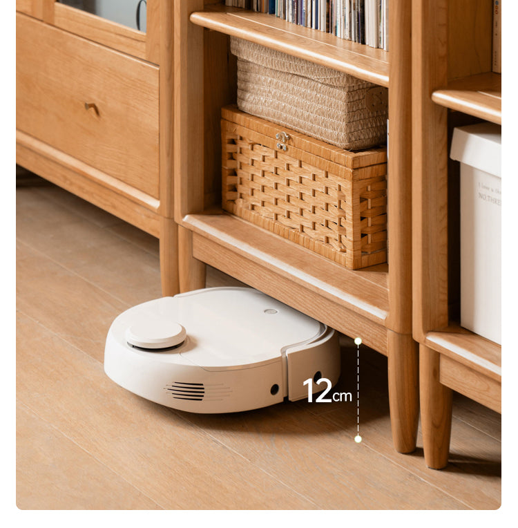 Cherry Solid Wood Freely Combinable Bookshelf with Retro Style Finish