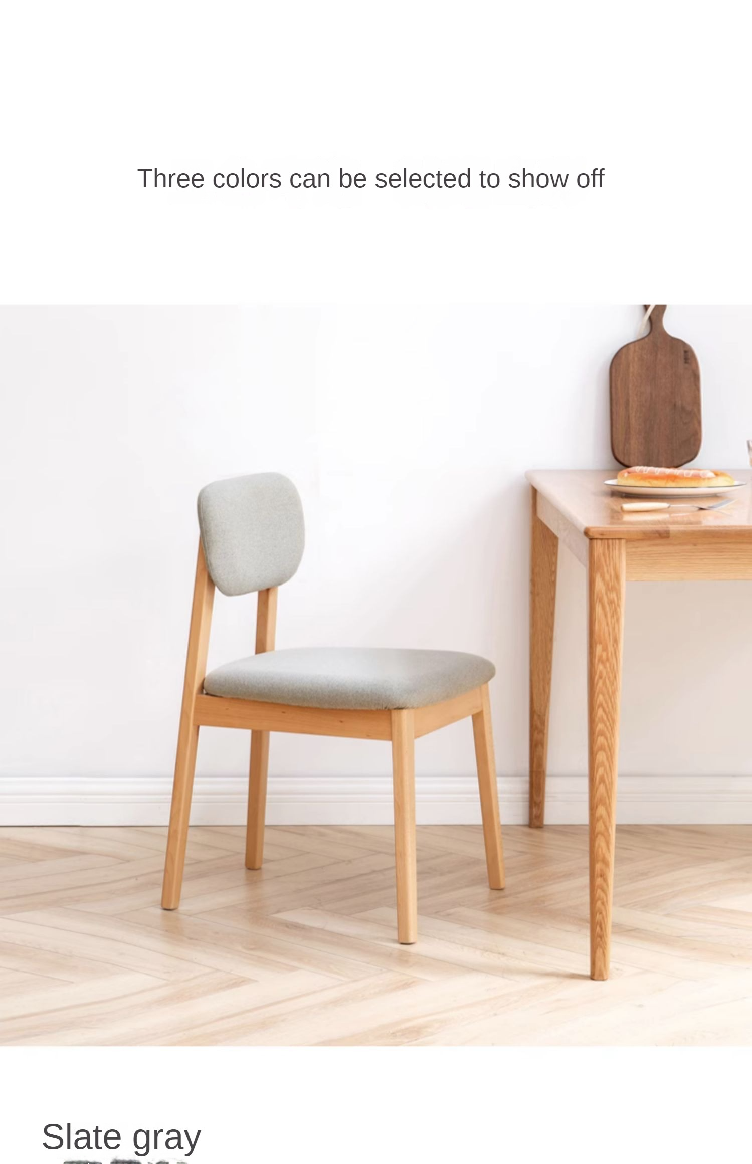 Beech Solid Wood Chair Modern 4 pcs