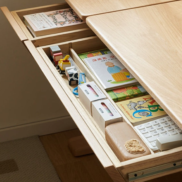 Beech Solid Wood Lifting Kids Table