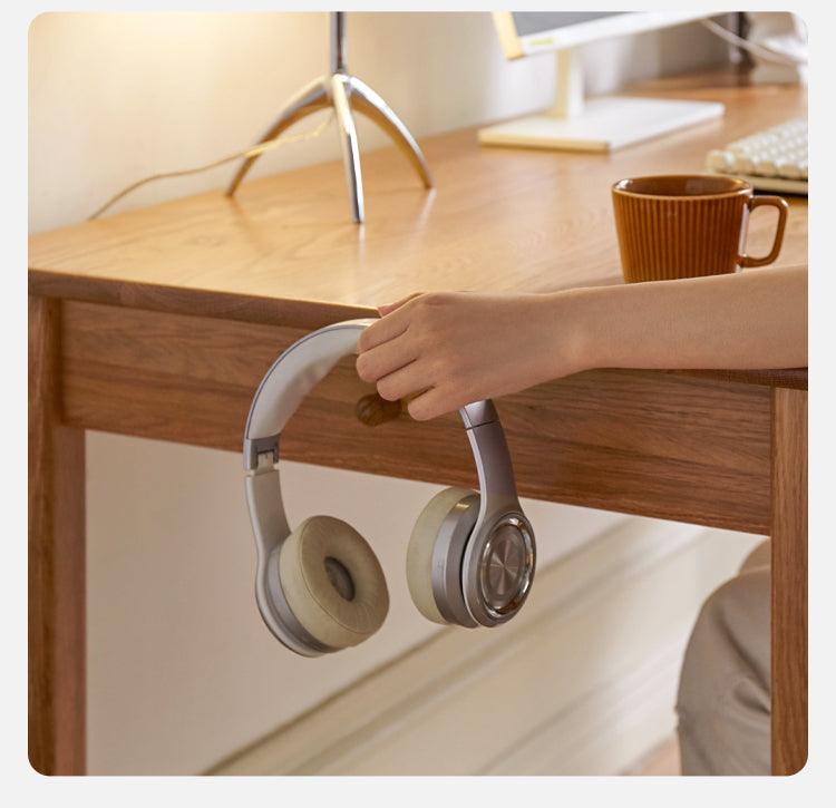 Oak, Ash Solid Wood USB Office Desk