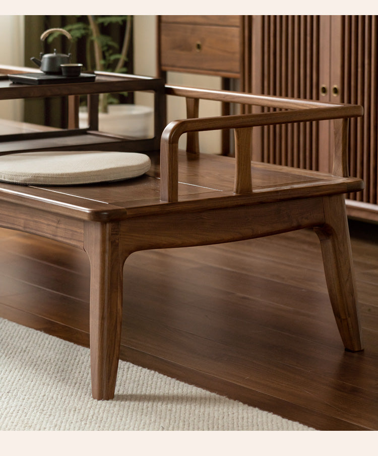 North American Black Walnut Solid Wood Dual Use Sofa.