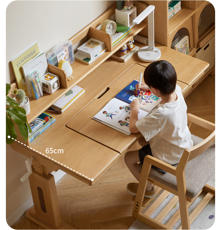 Beech Solid Wood Children's Study Table.